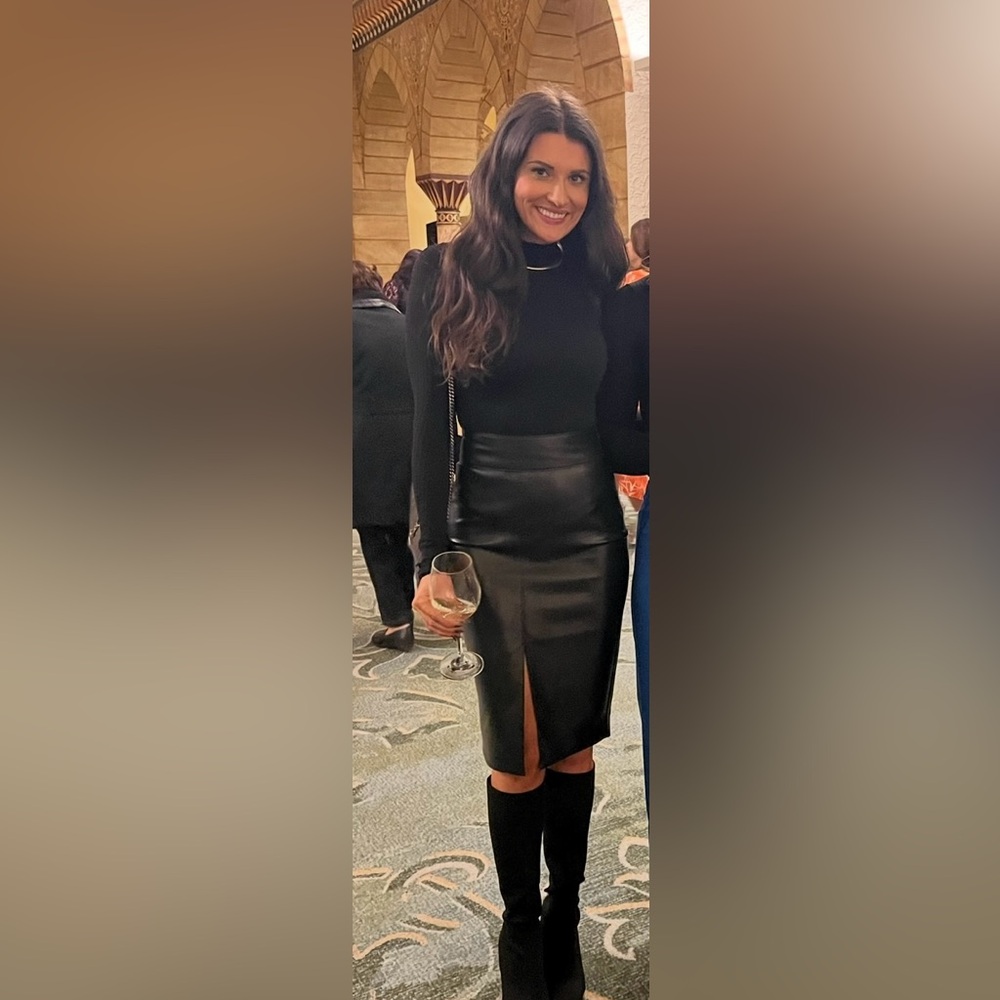 Aritzia Black Sleek Pencil Skirt